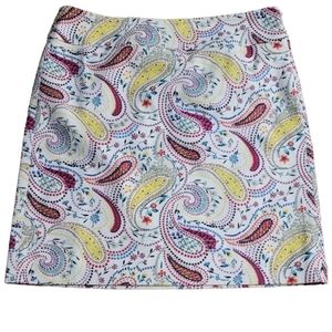 Talbots Paisley A-line Side Zippered Casual Petite Skirt, 4P, New without Tag